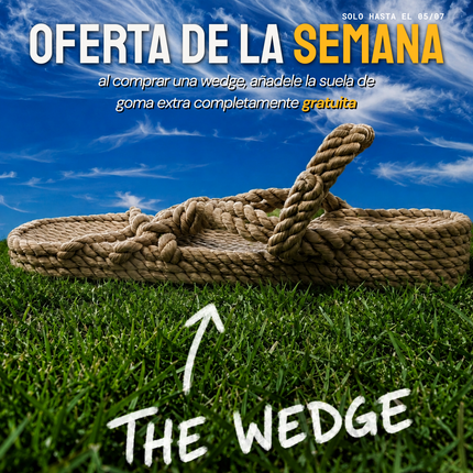 Suela gratis con tu WEDGE