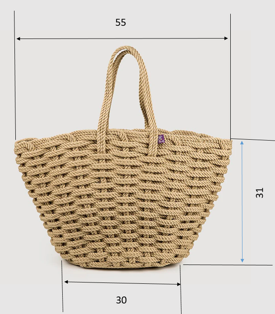 Nissi Woven Beach Bag