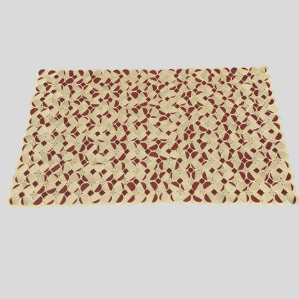 Camel/Wine Rectangular Rug