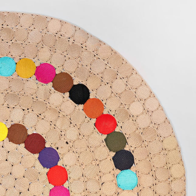 Multicolor Round Rug