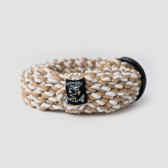 Camel/White Rope Belt