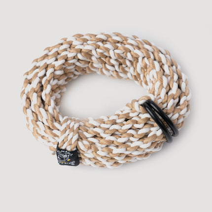 Camel/White Rope Belt