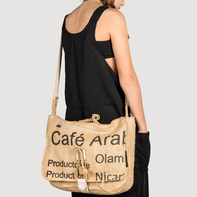 Screen Printed Recycled Bag Clothing Shoulder Bag