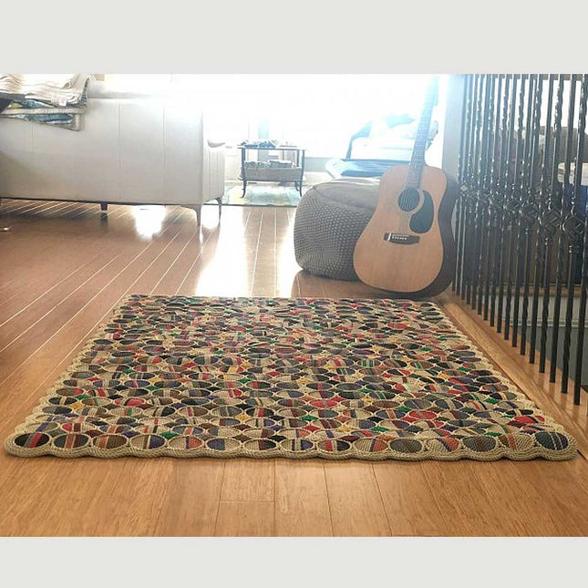 Multicolor Rectangular Rug