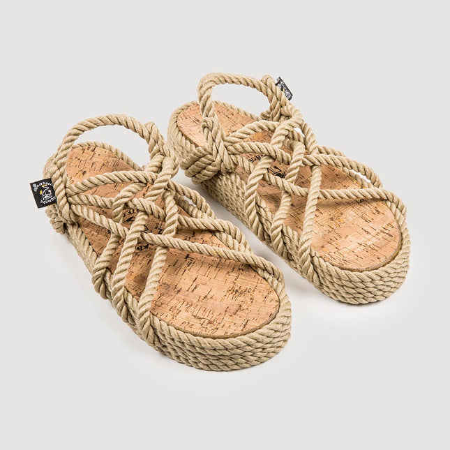 Plataforma JC Camel com sola de cortiça