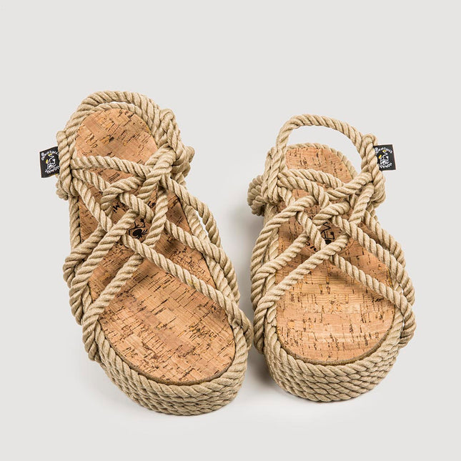 Plataforma JC Camel com sola de cortiça