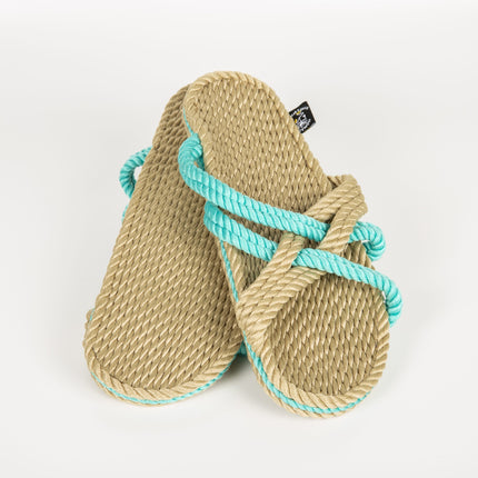 Slip On Camel-Turquoise