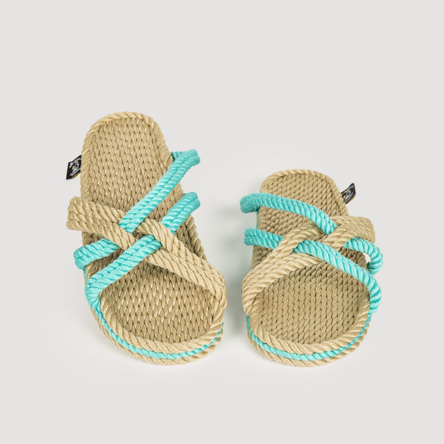 Slip On Camel-Turquoise